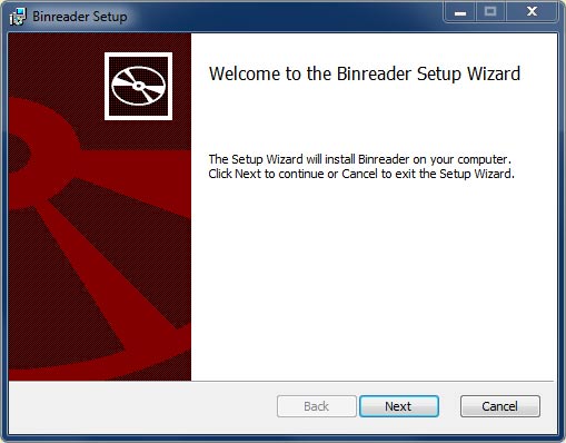 Binreader Setup 1